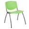 Flash Furniture HERCULES Series 880 lb. Capacity Green Plastic Stack Chair with Titanium Gray Powder Coated Frame RUT-F01A-GN-GG - alternate 4
